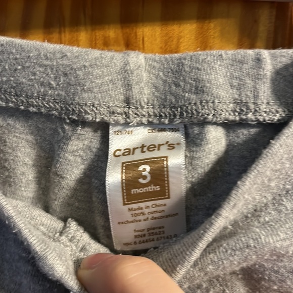 Carter’s size 3 months 4 piece set with jungle animals - Picture 7 of 13